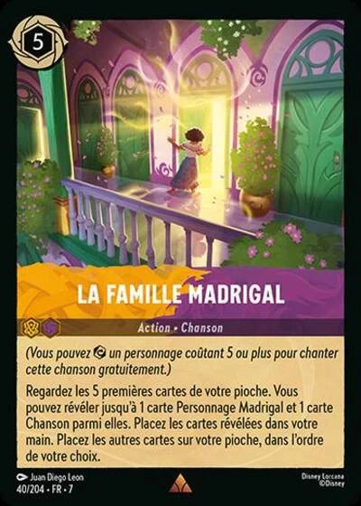 Carte Lorcana 040/204 La Famille Madrigal Foil | LorenZone