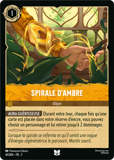 Carte Lorcana 041/204 Spirale d'ambre Foil | LorenZone
