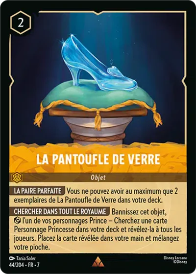 Carte Lorcana 044/204 La Pantoufle de verre Foil | LorenZone