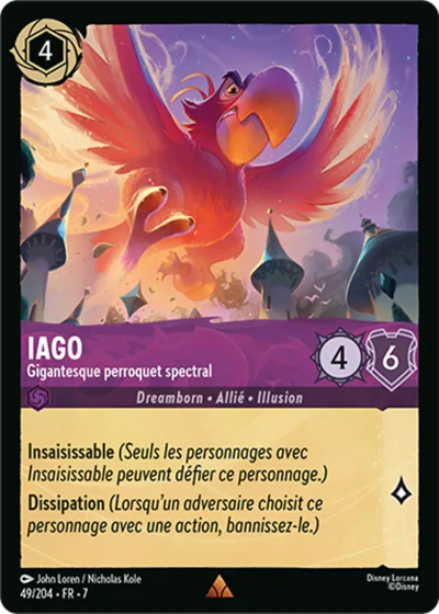 Carte Lorcana 049/204 Iago Foil | LorenZone