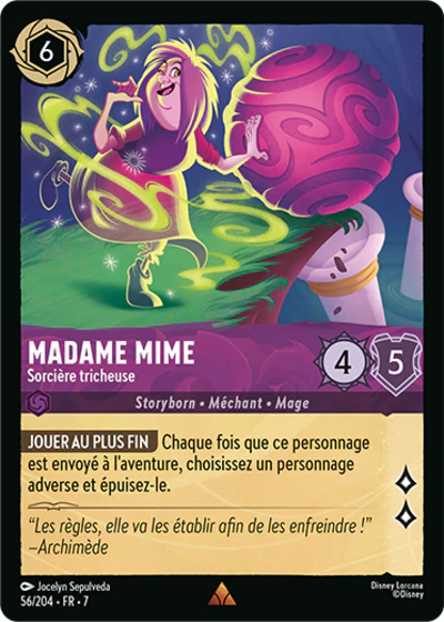 Carte Lorcana 056/204 Madame Mime Foil | LorenZone