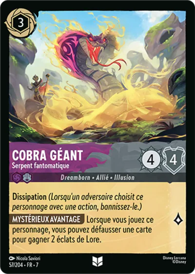 Carte Lorcana 057/204 Cobra géant Foil | LorenZone