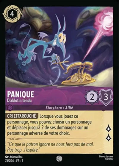 Carte Lorcana 075/204 Panique Foil | LorenZone