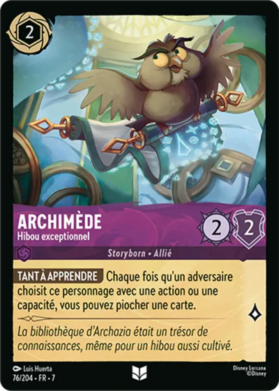 Carte Lorcana 076/204 Archimède Foil | LorenZone