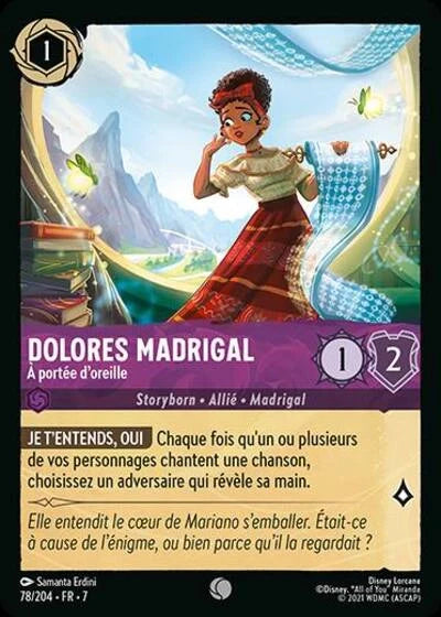 Carte Lorcana 078/204 Dolores Madrigal Foil | LorenZone