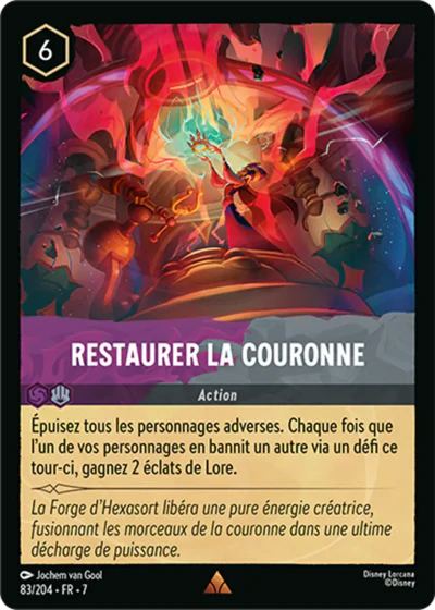 Carte Lorcana 083/204 Restaurer la Couronne Foil | LorenZone