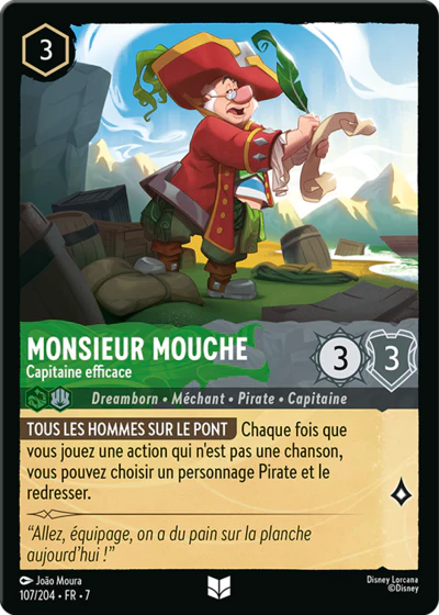 Carte Lorcana 107/204 Monsieur Mouche Foil | LorenZone