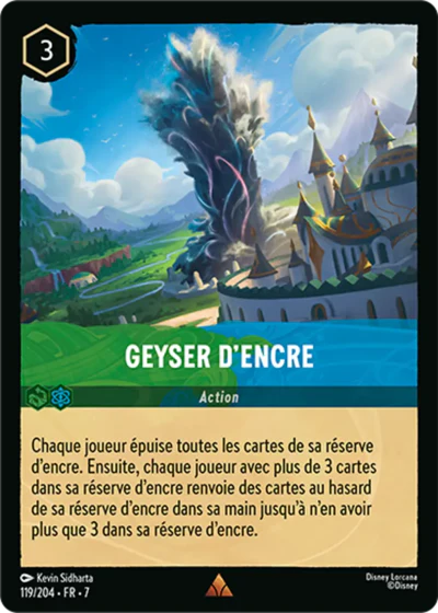 Carte Lorcana 119/204 Geyser d'encre Foil | LorenZone