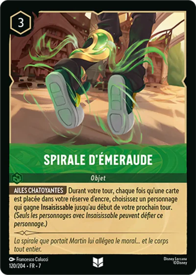 Carte Lorcana 120/204 Spirale d'Émeraude Foil | LorenZone