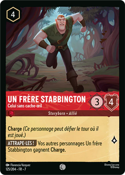 Carte Lorcana 125/204 Un frère Stabbington Foil | LorenZone