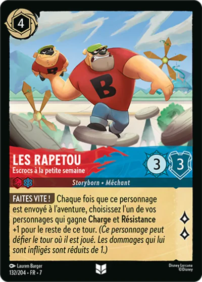 Carte Lorcana 132/204 Les Rapetou Foil | LorenZone