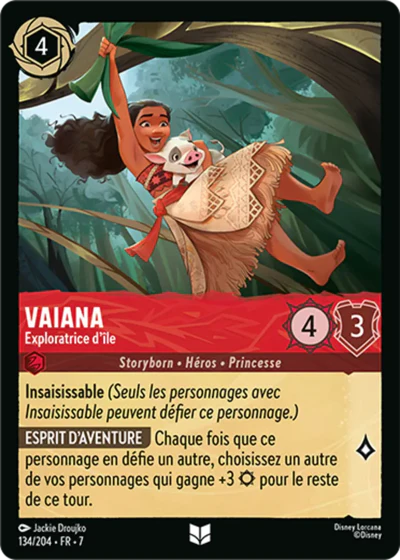 Carte Lorcana 134/204 Vaiana Foil | LorenZone