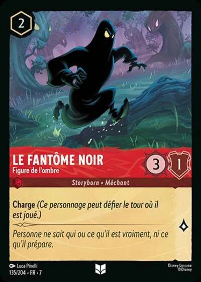 Carte Lorcana 135/204 Le Fantôme Noir Foil | LorenZone