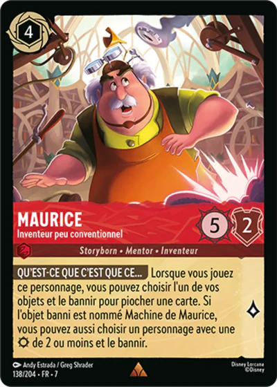Carte Lorcana 138/204 Maurice Foil | LorenZone
