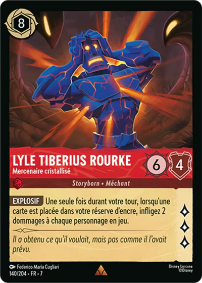 Carte Lorcana 140/204 Lyle Tiberius Rourke Foil | LorenZone