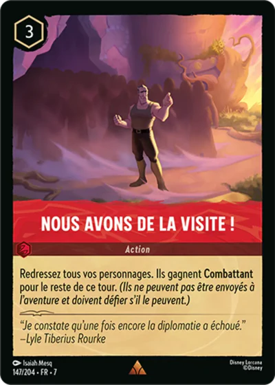 Carte Lorcana 147/204 Nous avons de la visite ! Foil | LorenZone