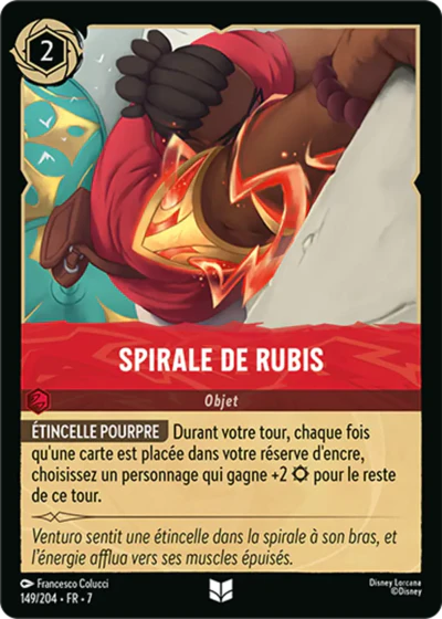 Carte Lorcana 149/204 Spirale de Rubis Foil | LorenZone