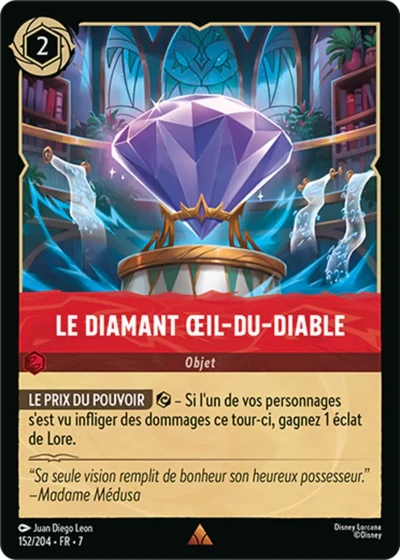 Carte Lorcana 152/204 Le Diamant Œil-du-Diable Foil | LorenZone