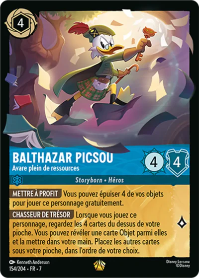 Carte Lorcana 154/204 Balthazar Picsou Foil | LorenZone
