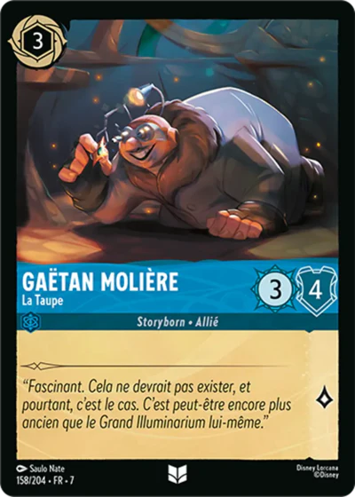 Carte Lorcana 158/204 Gaëtan Molière Foil | LorenZone