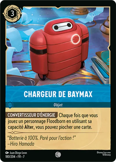 Carte Lorcana 180/204 Chargeur de Baymax Foil | LorenZone