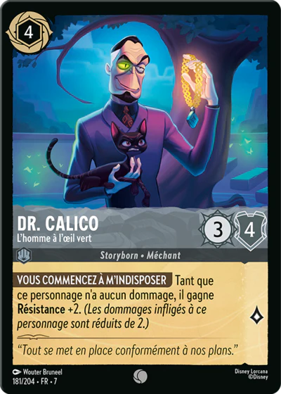 Carte Lorcana 181/204 Dr. Calico Foil | LorenZone