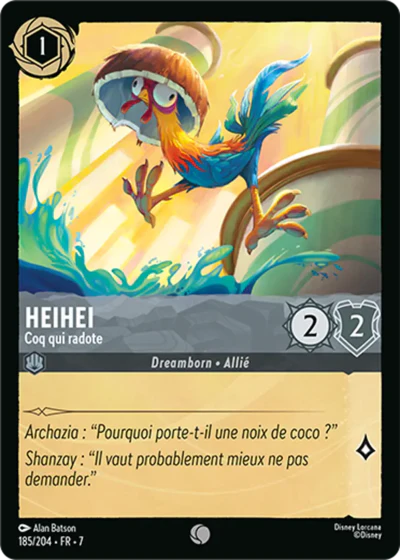 Carte Lorcana 185/204 Heihei Foil | LorenZone