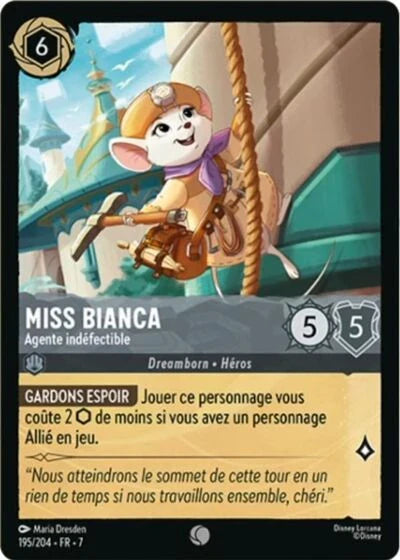 Carte Lorcana 195/204 Miss Bianca Foil | LorenZone