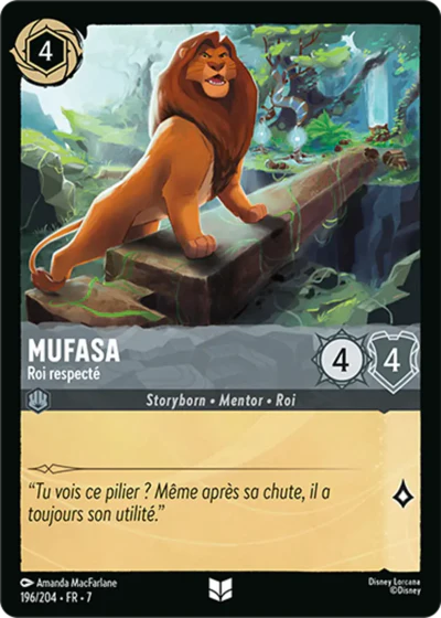 Carte Lorcana 196/204 Mufasa Foil | LorenZone
