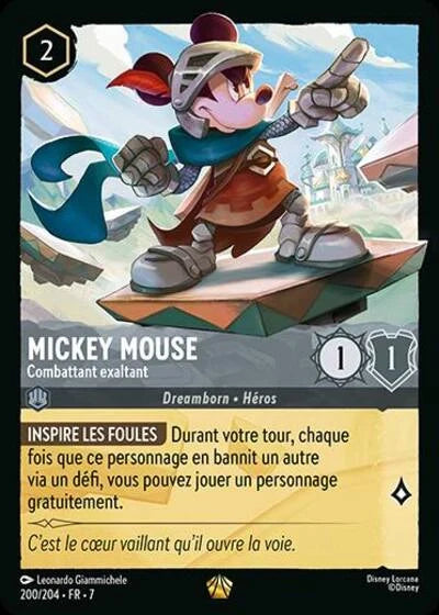 Carte Lorcana 200/204 Mickey Mouse Foil | LorenZone