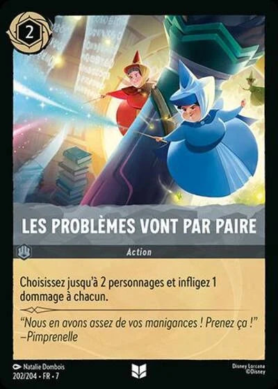 Carte Lorcana 202/204 Les problèmes vont par paire Foil | LorenZone