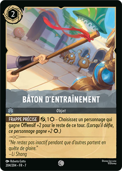 Carte Lorcana 204/204 Bâton d'entraînement Foil | LorenZone