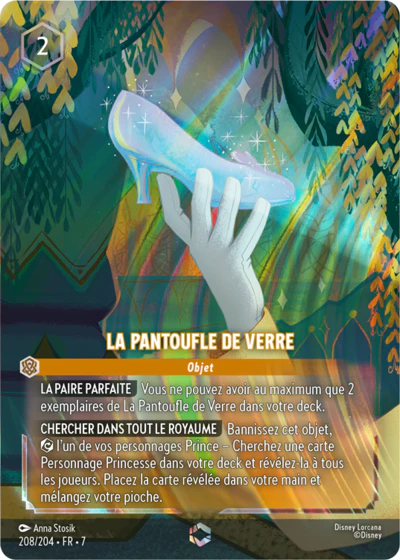 Carte Lorcana 208/204 La Pantoufle de verre Enchantée | LorenZone