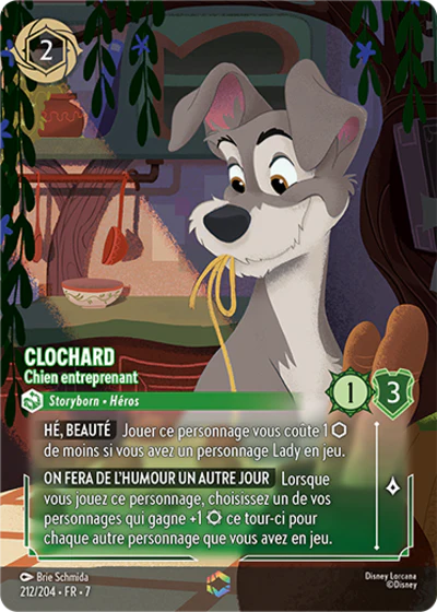 Carte Lorcana 212/204 Clochard Enchantée | LorenZone