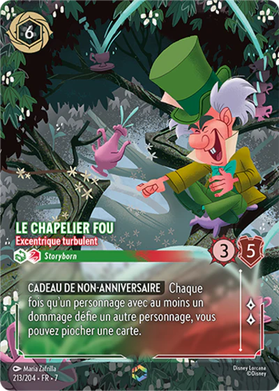 Carte Lorcana 213/204 Le Chapelier Fou Enchantée | LorenZone