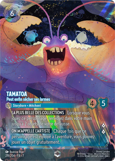 Carte Lorcana 219/204 Tamatoa Enchantée | LorenZone