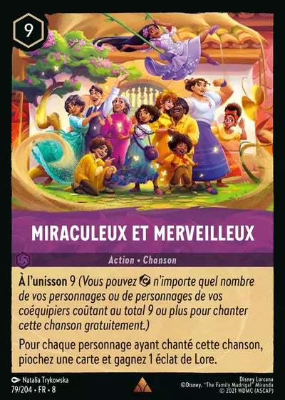 Carte Lorcana 079/204 Miraculeux et merveilleux Foil | LorenZone