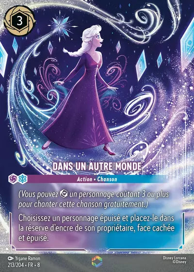 Carte Lorcana 213/204 Dans un autre monde Enchantée | LorenZone