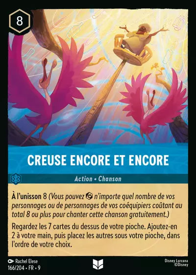 Carte Lorcana 166/204 Creuse encore et encore Foil | LorenZone