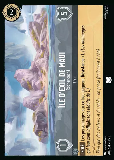 Carte Lorcana 204/204 Île d'exil de Maui Foil | LorenZone