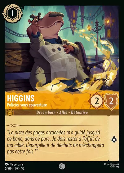 Carte Lorcana 005/204 Higgins Foil | LorenZone
