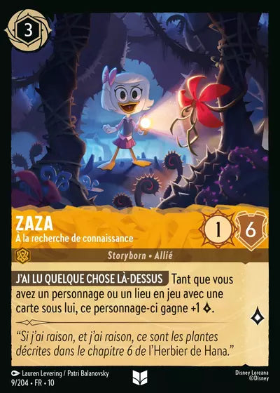 Carte Lorcana 009/204 Zaza Foil | LorenZone