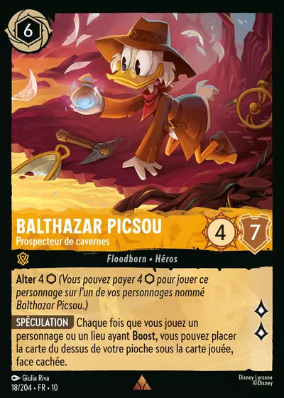 Carte Lorcana 018/204 Balthazar Picsou Foil | LorenZone