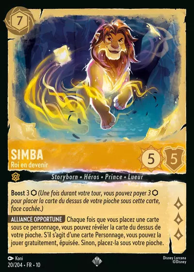 Carte Lorcana 020/204 Simba Foil | LorenZone
