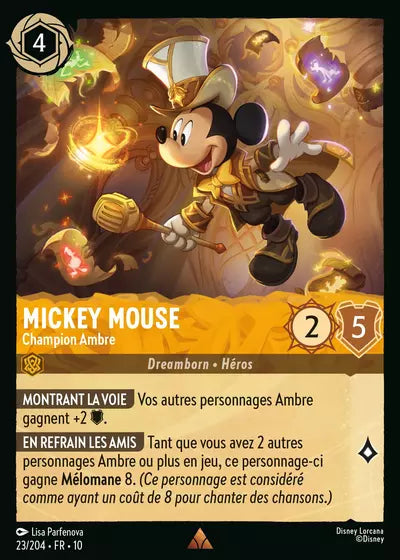 Carte Lorcana 023/204 Mickey Mouse Foil | LorenZone