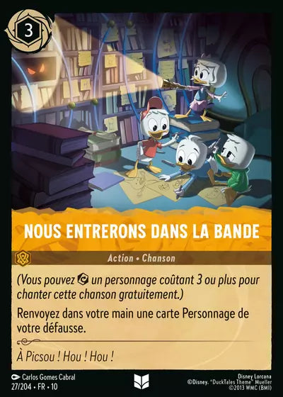 Carte Lorcana 027/204 Nous entrerons dans la bande Foil | LorenZone
