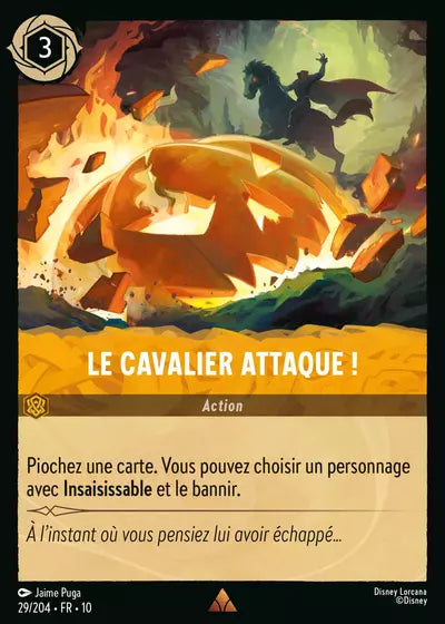 Carte Lorcana 029/204 Le Cavalier attaque ! Foil | LorenZone