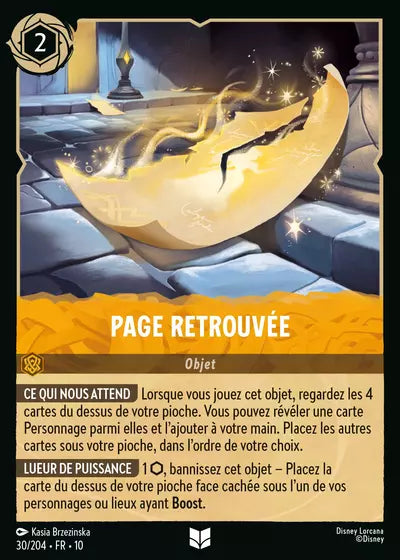Carte Lorcana 030/204 Page retrouvée Foil | LorenZone