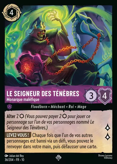 Carte Lorcana 036/204 Le Seigneur des Ténèbres Foil | LorenZone