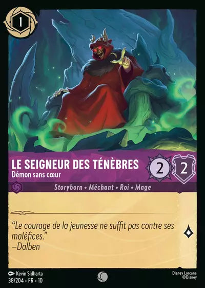 Carte Lorcana 038/204 Le Seigneur des Ténèbres Foil | LorenZone